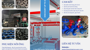 Vật tư cơ khí ngành nước giá tốt, uy tín nhất tại TP.HCM