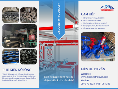 Vật tư cơ khí ngành nước giá tốt, uy tín nhất tại TP.HCM