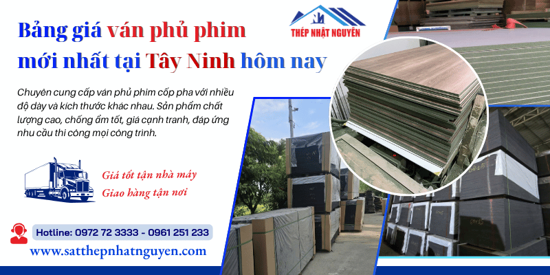 Banner ván ép phủ phim chính hãng giá tốt