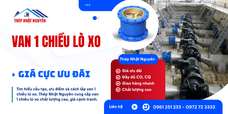 Van 1 chiều lò xo giá rẻ