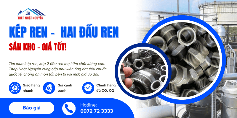 kép ren - hai đầu ren giá rẻ ưu đãi tại Thép Nhật Nguyên