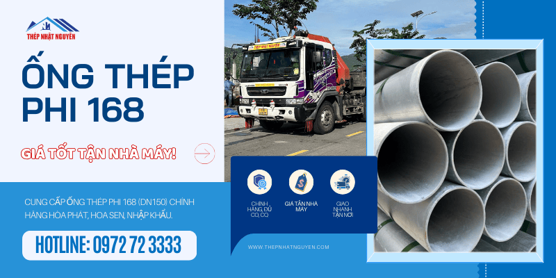 ống thép phi 168 chính hãng giá cực tốt