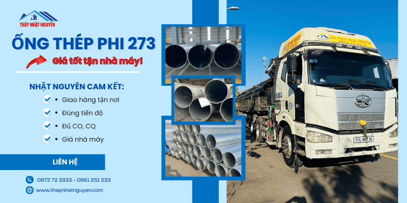 Ống thép phi 273 chính hãng giá tốt
