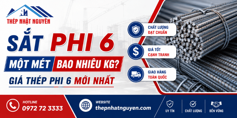 sắt phi 6 giá bao nhiêu