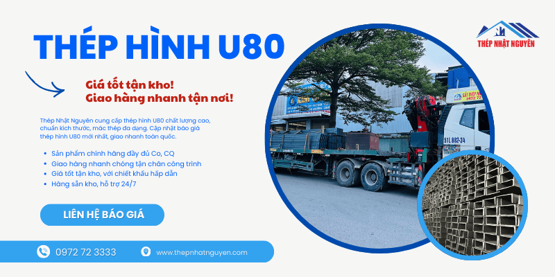 Thép hình U80 giá cực tốt