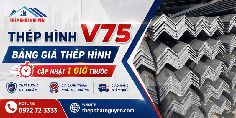 Thép hình V75 chính hãng giá tốt