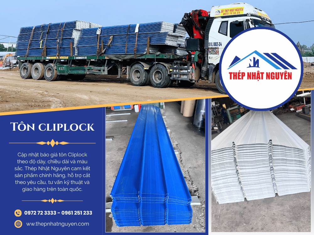 Cung cấp tôn cliplock chính hãng giá tốt