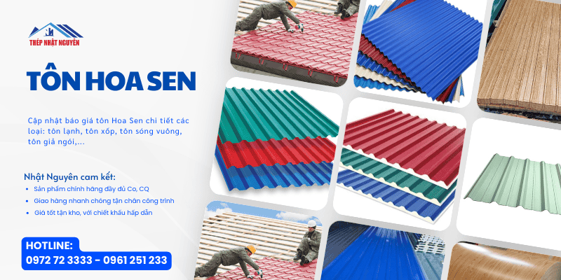 Báo giá tôn hoa sen giá cực tốt