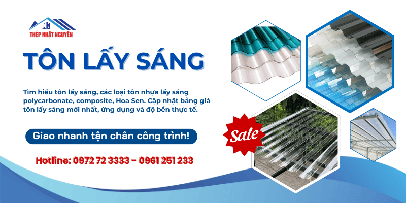 tôn lấy sáng chính hãng giá cực tốt