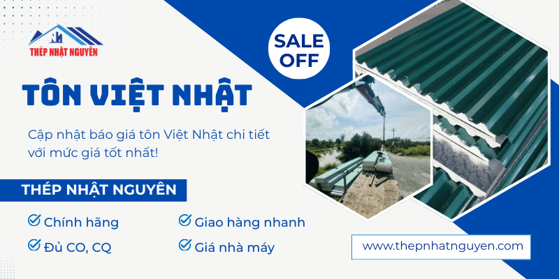 Tôn Việt Nhật giá tốt tận nhà máy