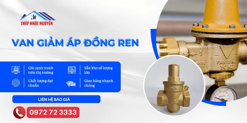 sẵn kho van giảm áp đồng ren