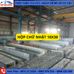 Thép Hộp 10×30, Sắt Hộp 10×30