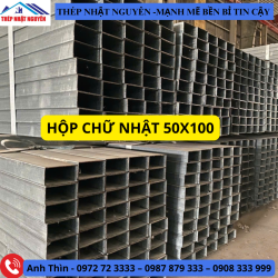 Thép hộp chữ nhật 50x100
