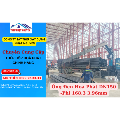 Ống thép mạ kẽm Hòa Phát DN150